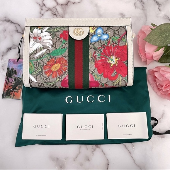 🆕 Authentic Limited Edition Gucci Ophidia Flora Shoulder Bag - Picture 1 of 12